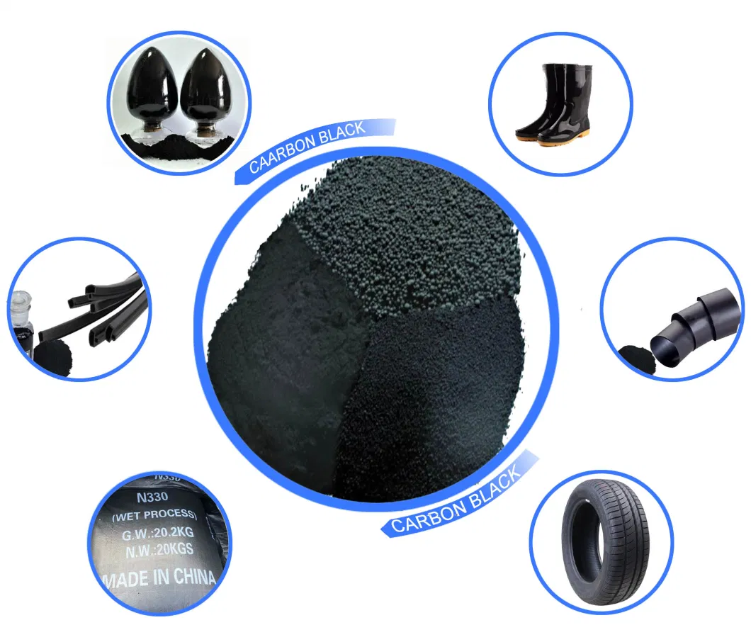 Black Pigment Powder N220 N330 N550 N660 Carbon Black for Plastics, Rubber, Coating